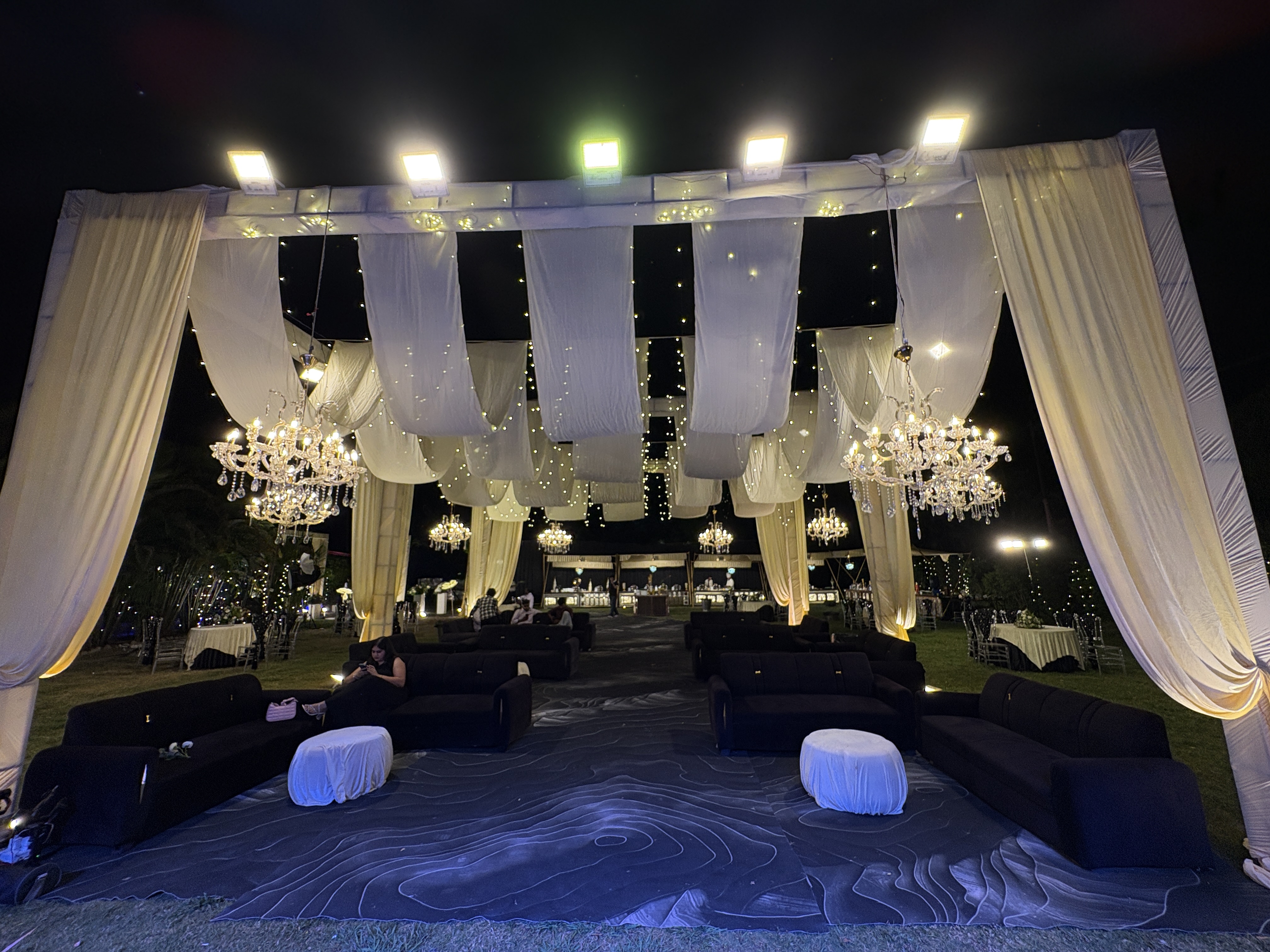 Sangeet wedding photo at Corbett Wild Resort